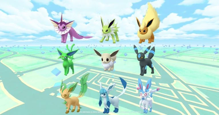 Les variantes Shiny de toutes les Évolitions dans Pokémon GO