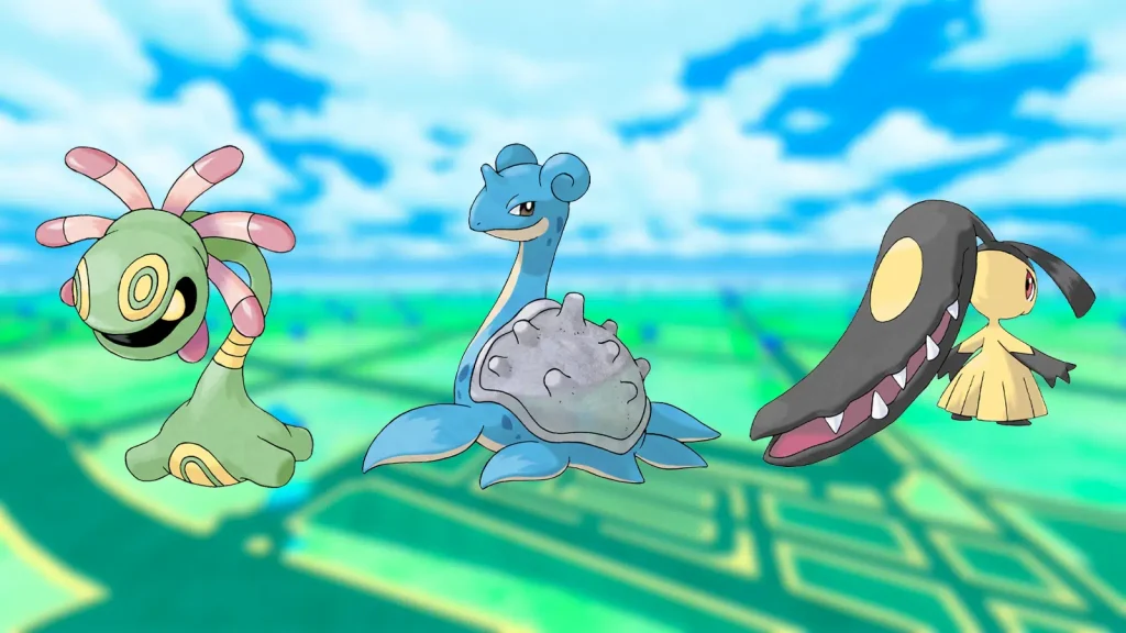 Les 3 Pokémon que vous pouvez rencontrer pendant la 2è manche contre Arlo