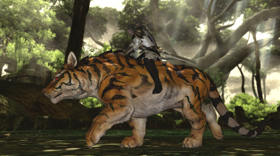 Le tigre Centurio dans Final Fantasy XIV