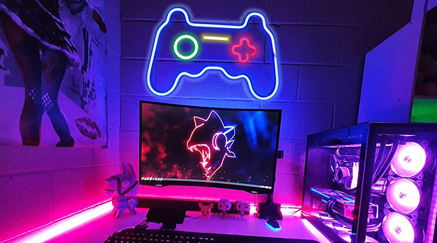 Le néon, élément star des gaming rooms