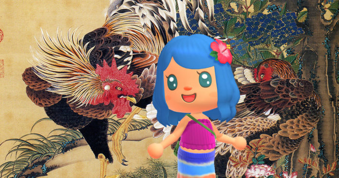 Trouvez la poule et coq de la toile détaillée dans Animal Crossing New Horizons