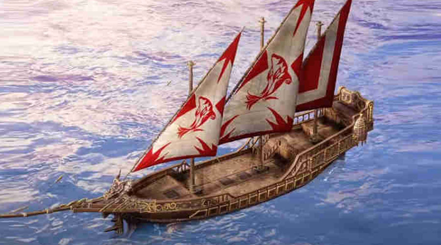 Le Boréas, l'un des navires à débloquer dans Lost Ark