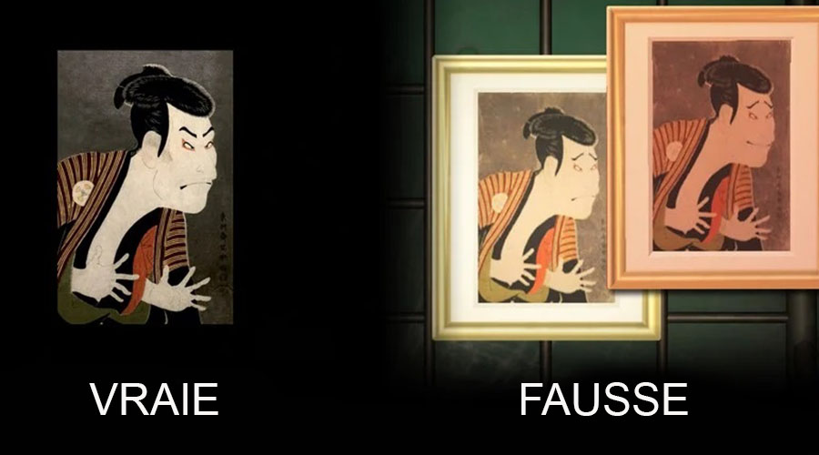 Les différences entre l'originale et la contrefaçon de la toile effrayante