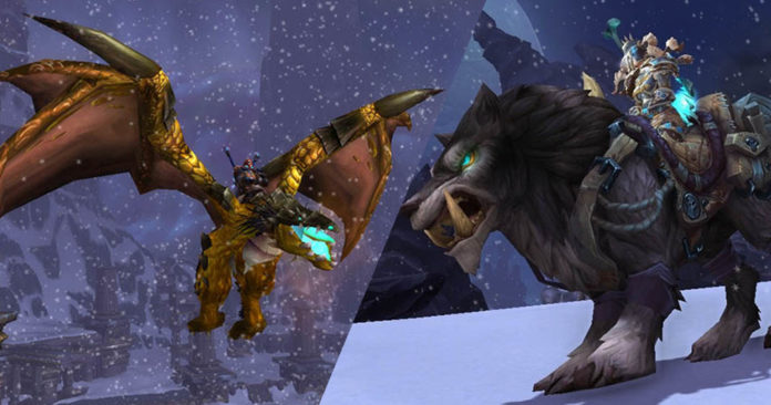 Deux des montures avec un taux de drop à 100% dans World of Warcraft
