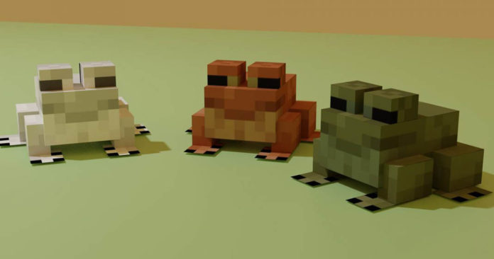 Les trois types de grenouilles que vous pouvez rencontrer dans Minecraft