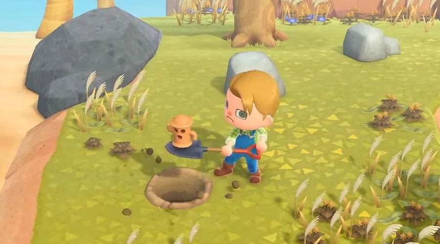 Creusez pour trouver les Gyroïdes dans Animal Crossing New Horizons