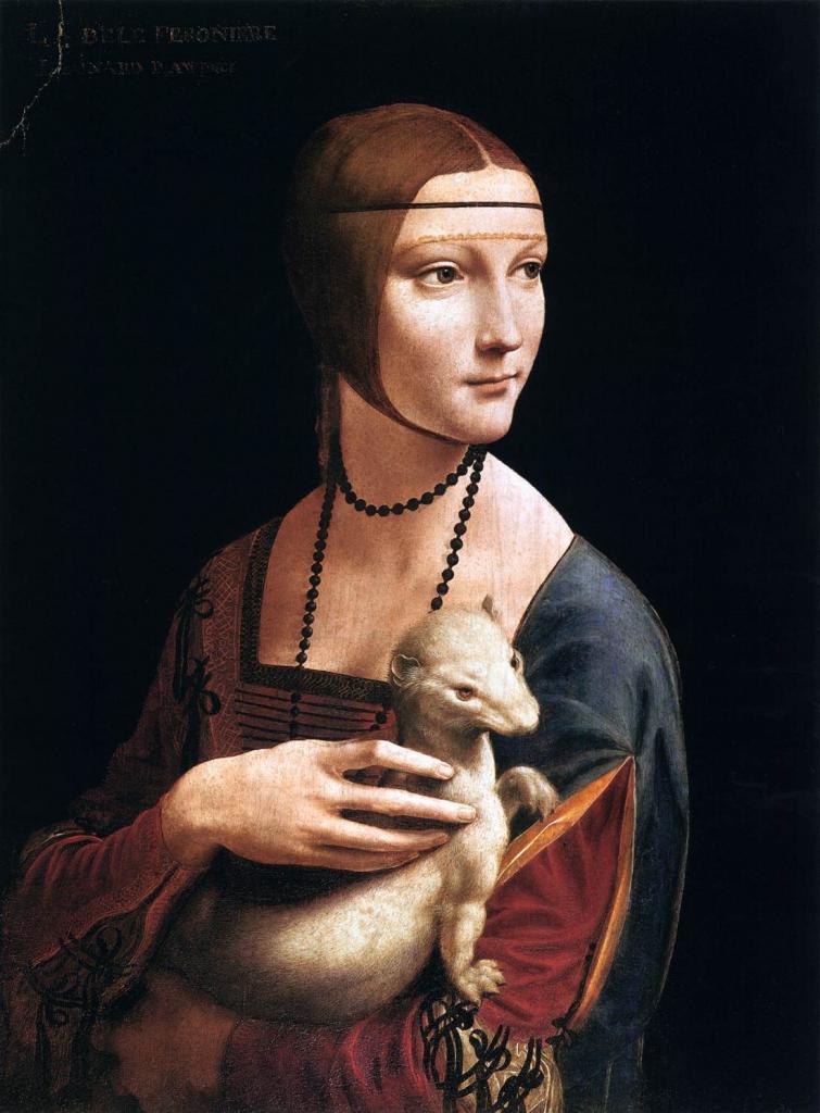 La toile royale alias la Dame à l'hermine de Léonard de Vinci