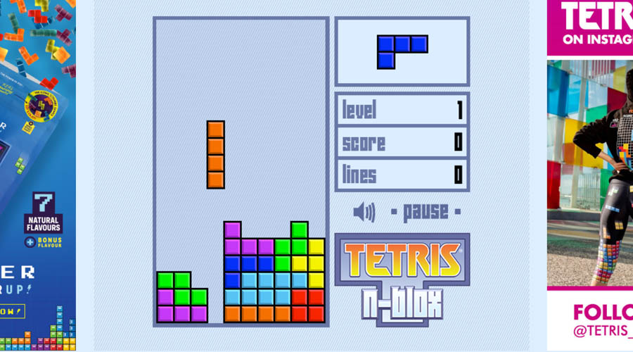 L'interface du jeu Free Tetris