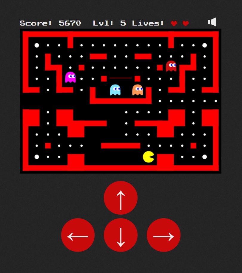 Pac-Man Canvas, l'une des versions les plus simples disponibles en ligne