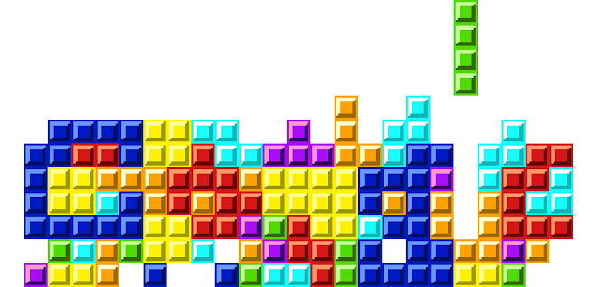 Le doodle Google mettant à l'honneur Tetris