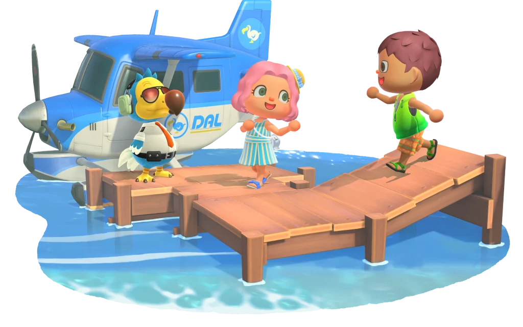 Embarquez à bord de l'hydravion de Morris pour partir en excursion dans Animal Crossing New Horizons