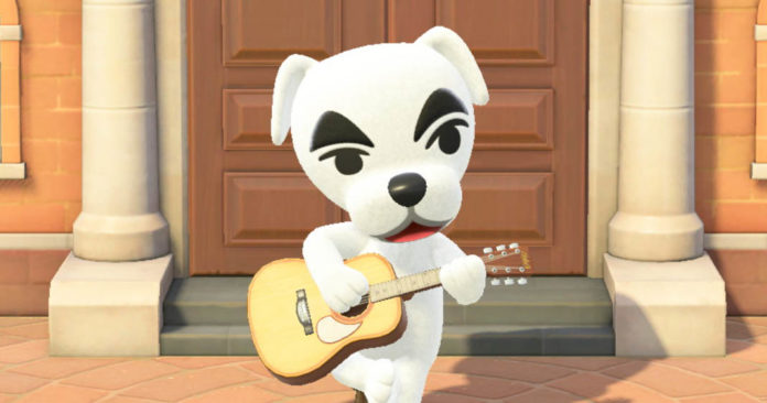 Kéké Laglisse en concert sur une île d'Animal Crossing New Horizons