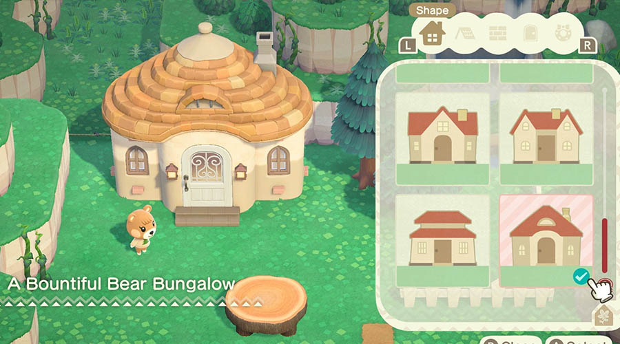 Modifiez les éléments extérieurs de la villa dans Animal Crossing New Horizons Happy Home Paradise