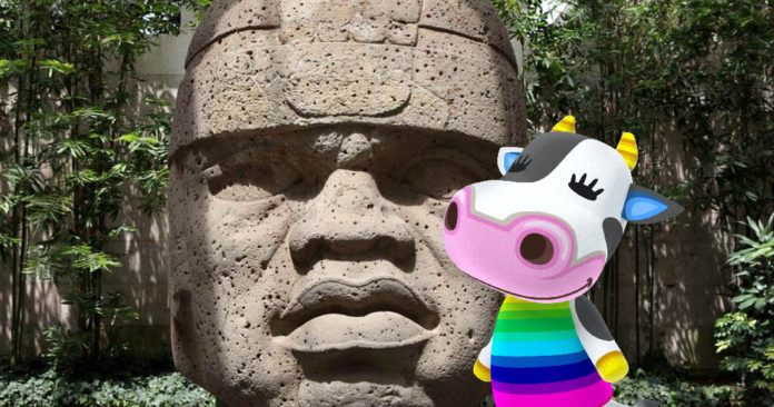 La sculpture déterminée dans Animal Crossing New Horizons