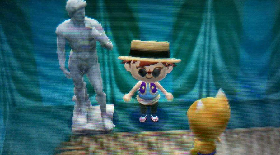 La statue majestueuse dans Animal Crossing New Leaf