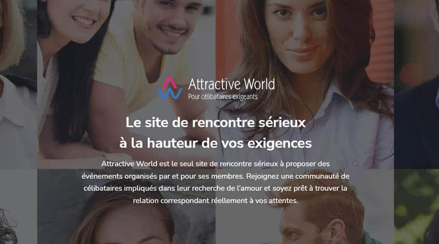Page d'accueil d'Attractive World
