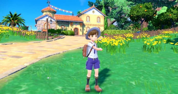 Un élève de l'Académie Raisin dans Pokémon Violet