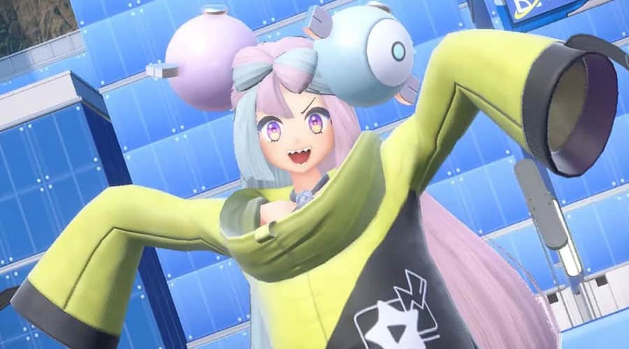 La championne d'arène électrique Mashynn dans Pokémon Écarlate et Violet
