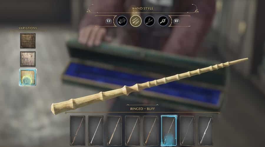 L'une des formes de baguette disponibles dans Hogwarts Legacy