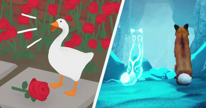 Untitled Goose Game et Spirit of the North, deux jeux vidéo avec des animaux
