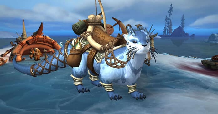 La monture Loutro dans World of Warcraft Dragonflight