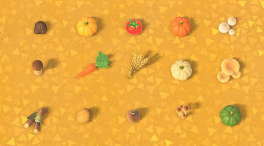 Les différents types de légumes que vous pouvez cuisiner dans Animal Crossing