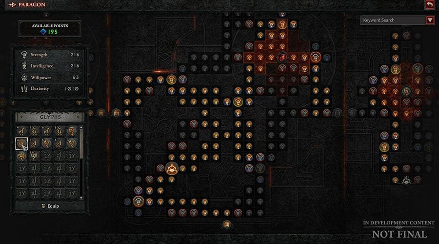 Le système de Parangon dans Diablo IV