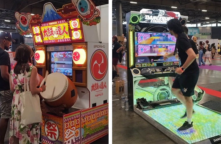 Deux bornes d'arcade proposées par des associations à Japan Expo