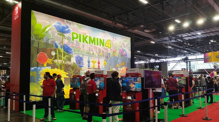 Un stand Nintendo entièrement dédié à Pikmin 4