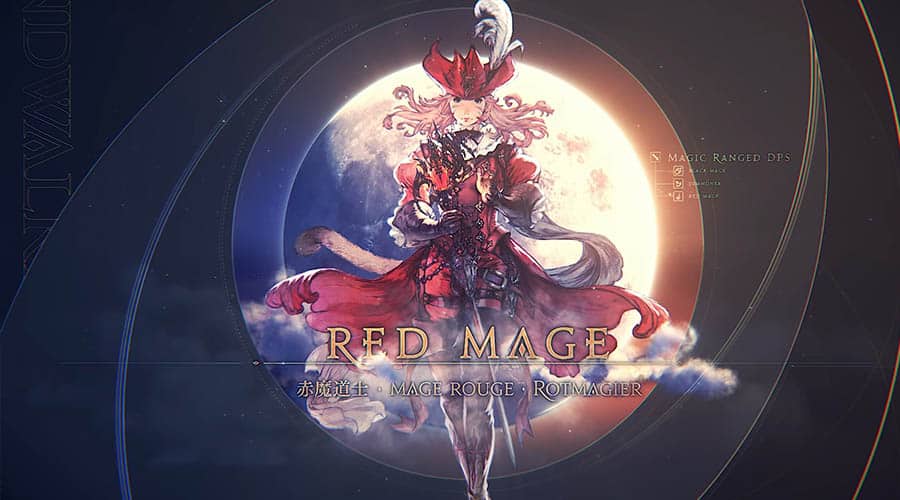 Le Mage Rouge, l'un des jobs DPS distance de Final Fantasy XIV