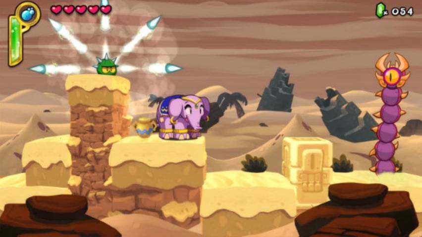 Shantae peut entre autre se transformer en éléphant