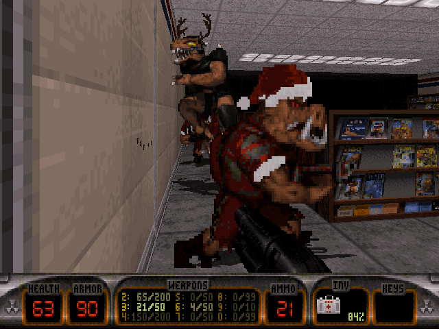 Le monde de Duke Nukem en mode Noël
