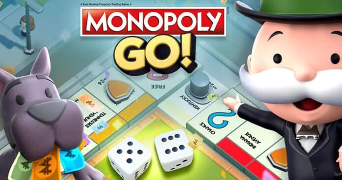 Parcourez le plateau de Monopoly GO